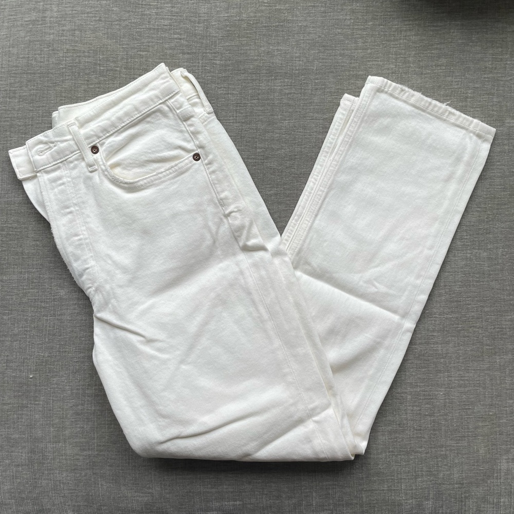 Agolde Cream Denim Jeans